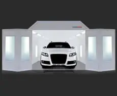 cabina de pintura automotriz