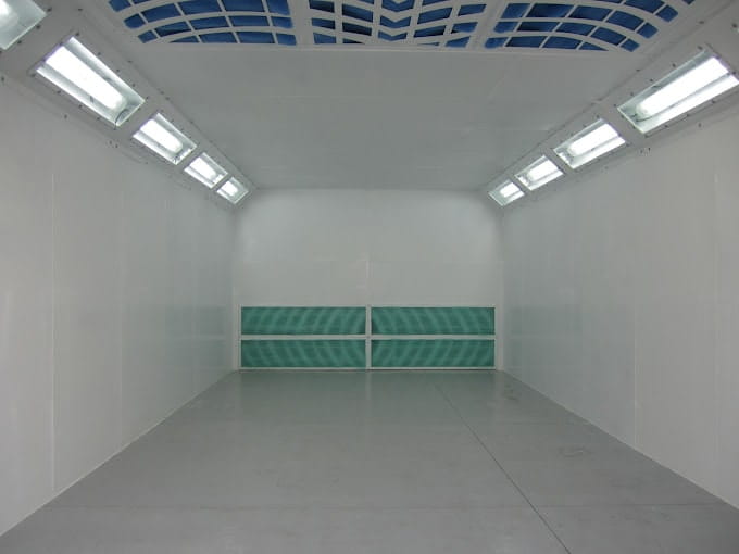 cabina de pintura automotriz